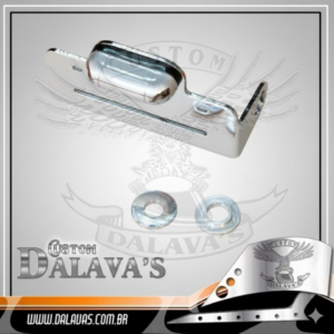 Suporte de Placa Lateral para Eixos de 3/4, 7/8 e 1" Cromado