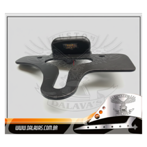 Suporte de Placa Lateral para Eixos de 3/4, 7/8 e 1" Preto